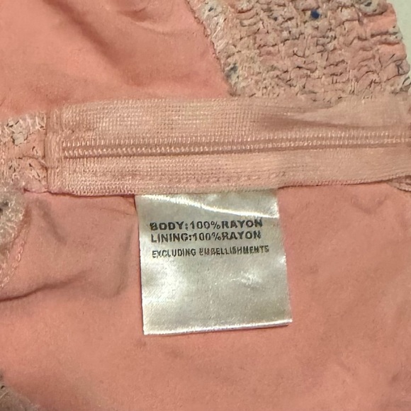 NWT Princess Polly Smocked Floral Long Sleeve Cropped Pink Blouse 4 - Picture 9 of 9